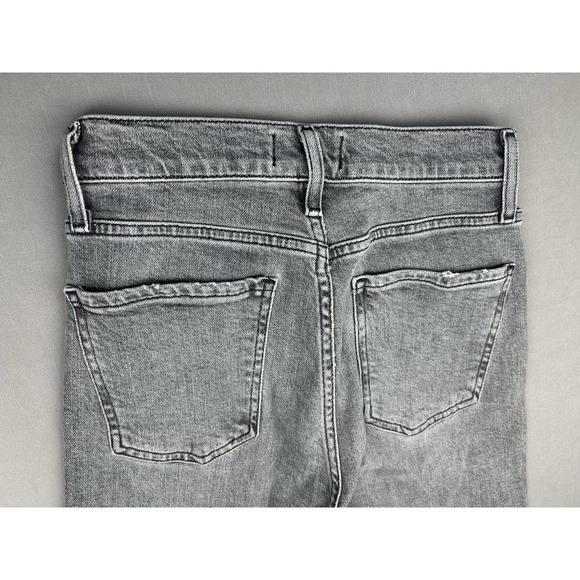 Agolde Juniors 24 Distressed Grey Button Fly Denim Jeans - Picture 12 of 12